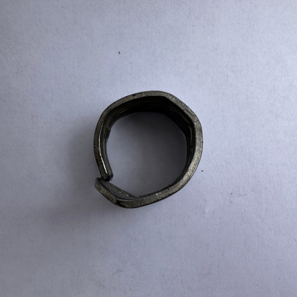 Upcycled Antique 1907 Teddy Bear Alphabet Vintage Spoon Ring‎ 6.5 - Picture 5 of 7